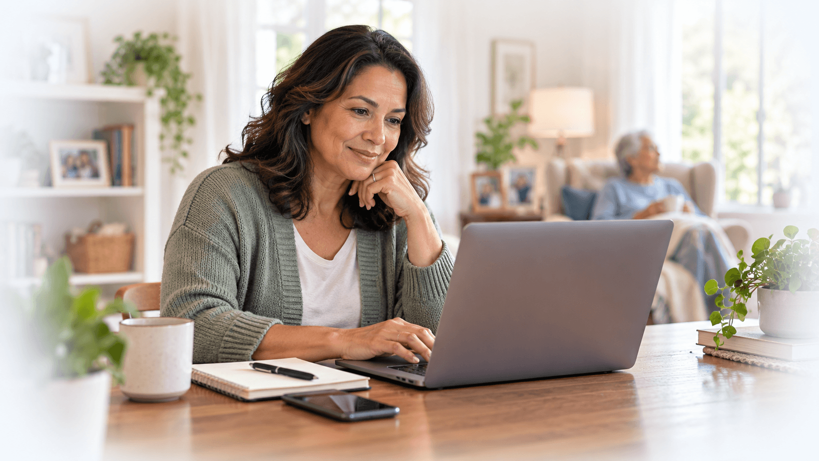 A compassionate home-healthcare conversation
